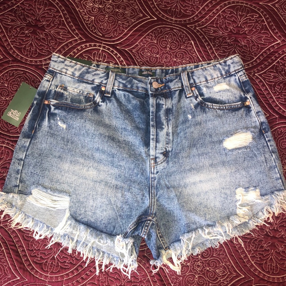 Denim shorts